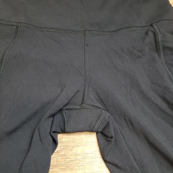 Athleta salutation 7/8 tight high-rise mesh cut-out leggings women's black xs - Picture 5 of 14